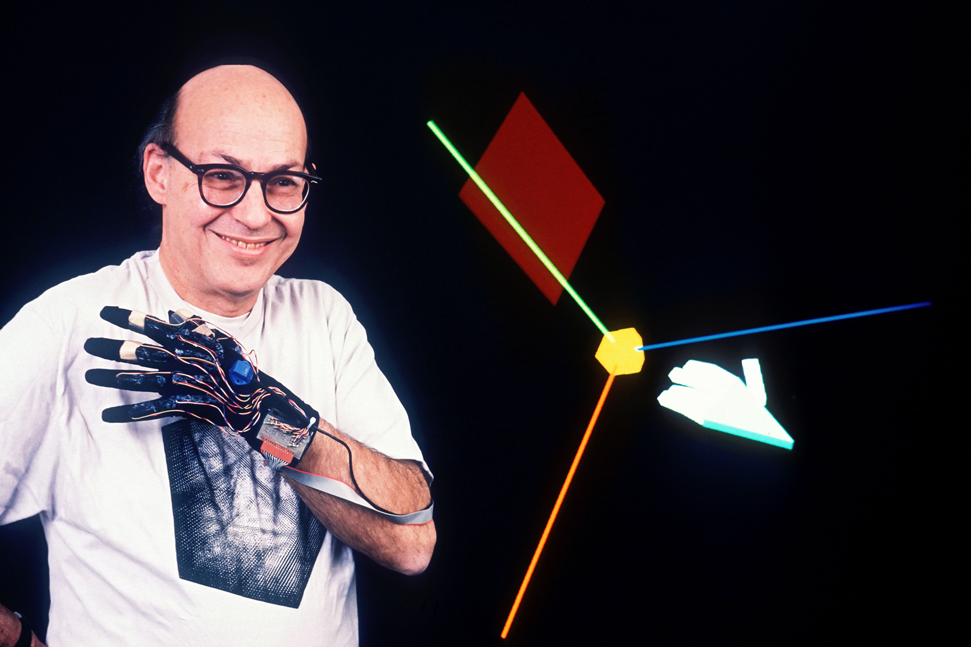 Marvin with his robot glove